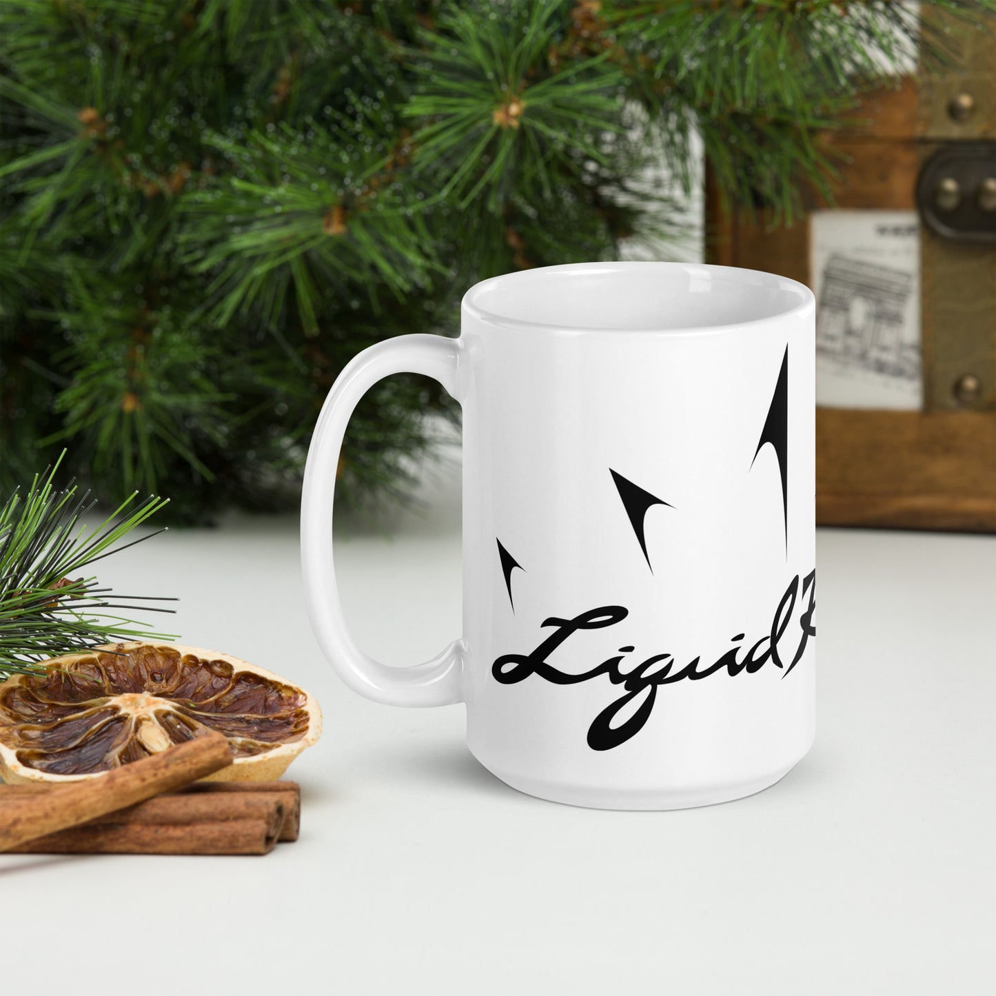 Liquid Reigns - White glossy mug