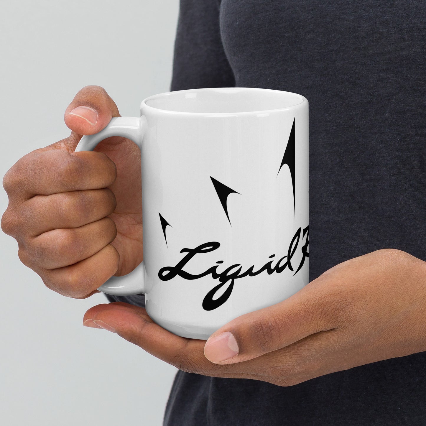 Liquid Reigns - White glossy mug