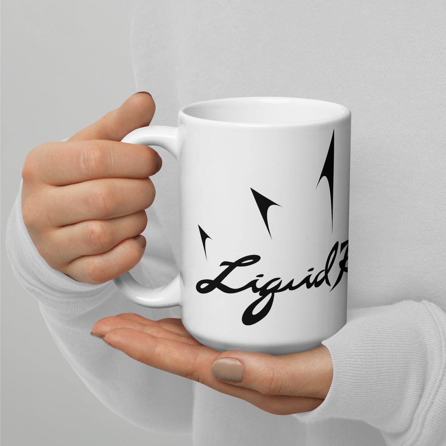 Liquid Reigns - White glossy mug