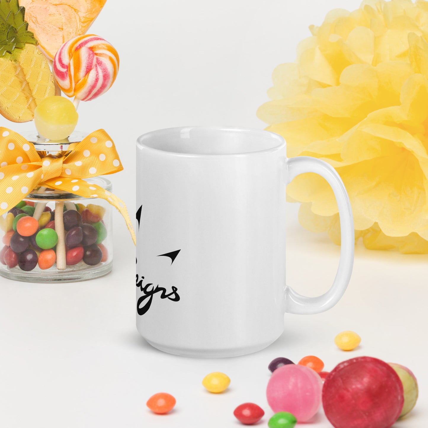 Liquid Reigns - White glossy mug