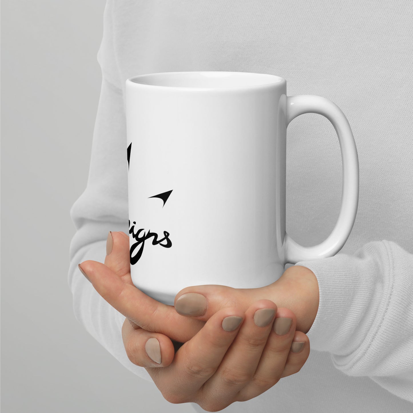 Liquid Reigns - White glossy mug